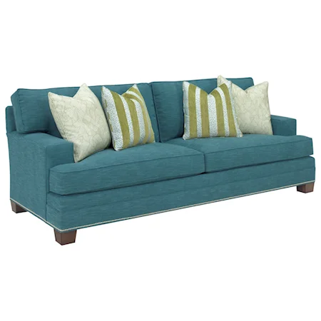Townsend Customizable Sofa (2 Cushions, 9 inch Track Arm, Boxed Edged Back, Large Tapered Leg)